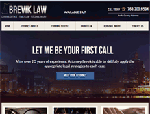 Tablet Screenshot of breviklaw.com
